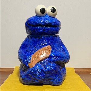 Blue Cookie Monster Cookie Jar